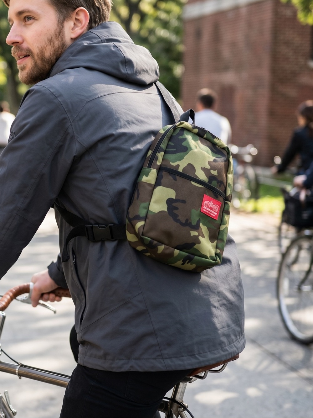 Manhattan Portage Camouflage Red Label Sling Belt Bag Backpack Cycling Commuter